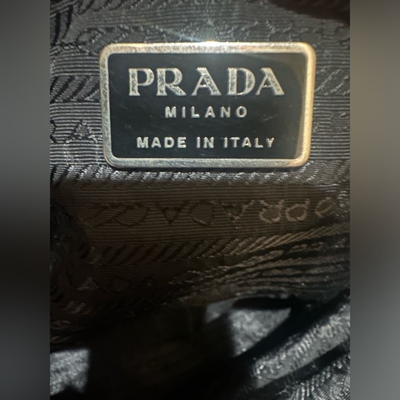 *Reserved for Justine* Prada Maroon Nylon Small Handbag - Picture 4 of 11